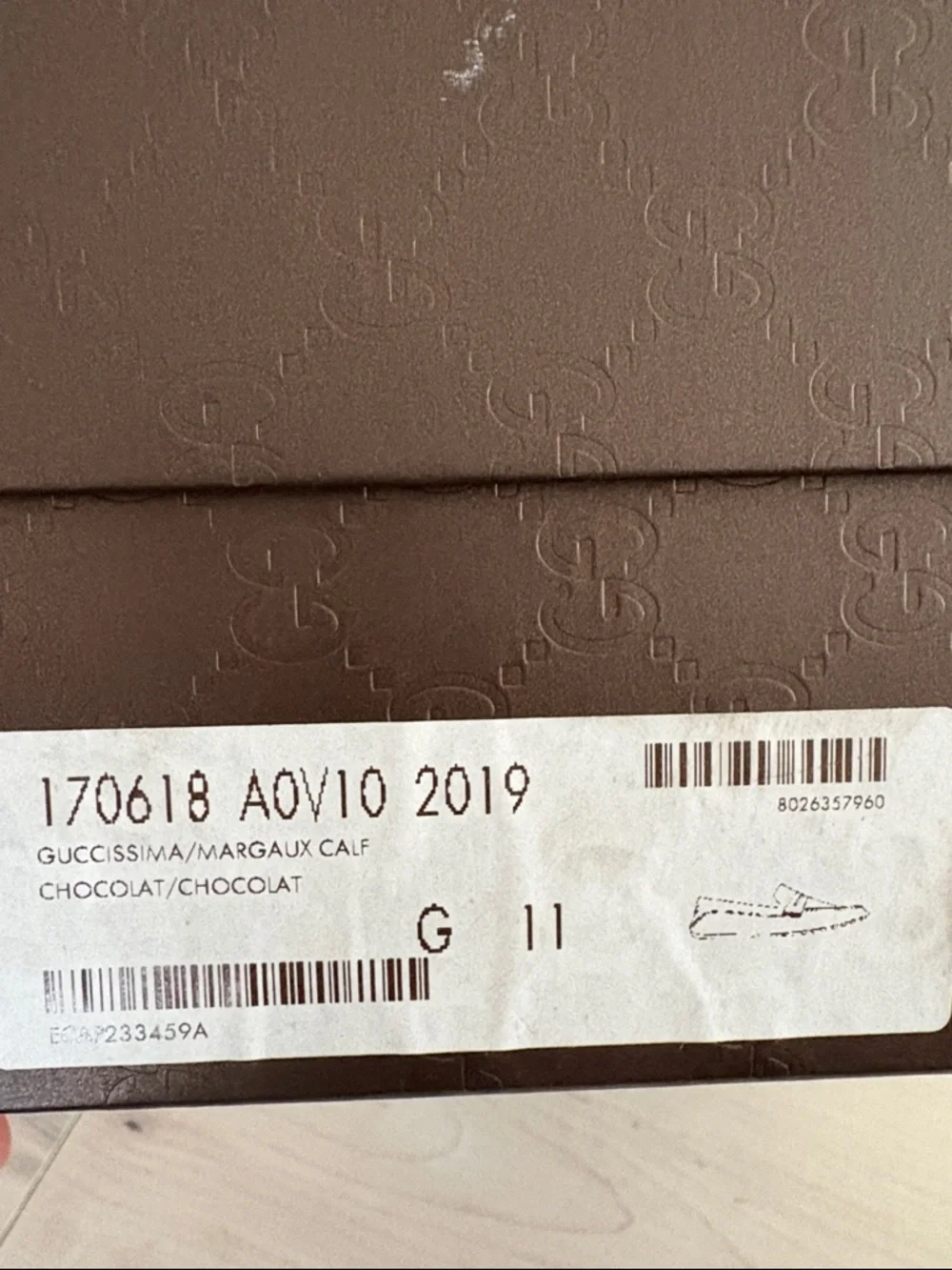 Gucci brown leather